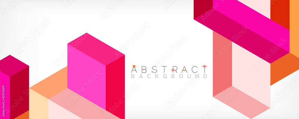 Abstract background. 3d cubes, cubic elements and blocks. Techno or business concept for wallpaper, banner, background, landing page Abstract background. 3d cubes, cubic elements and blocks. Techno or business concept for wallpaper, banner, background, landing page