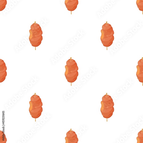 Shawarma pattern seamless background texture repeat wallpaper geometric vector