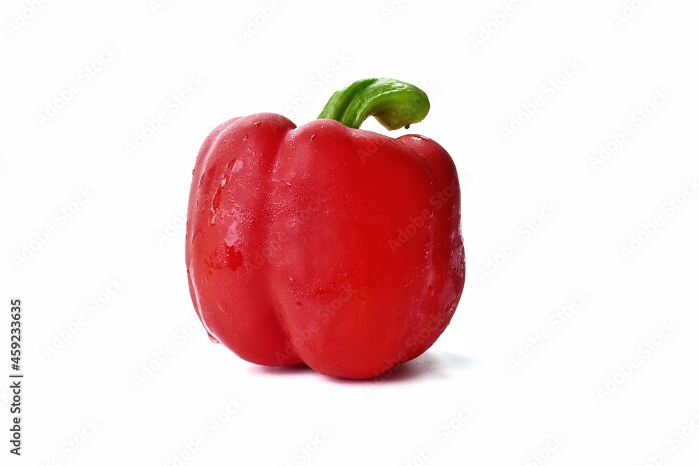 red paprika isolated on white red paprika isolated on white