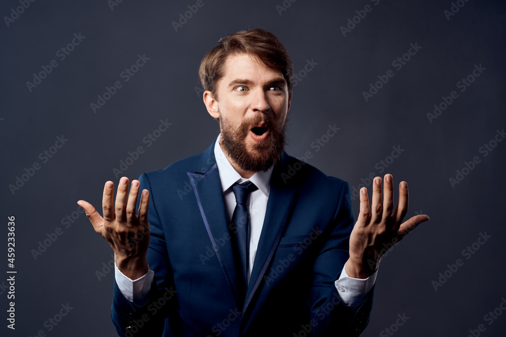 business man in suit with tie official self-confidence business man in suit with tie official self-confidence