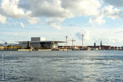Nice view of the Copenhagen Opera House. Denmark Modern European architecture Architecture