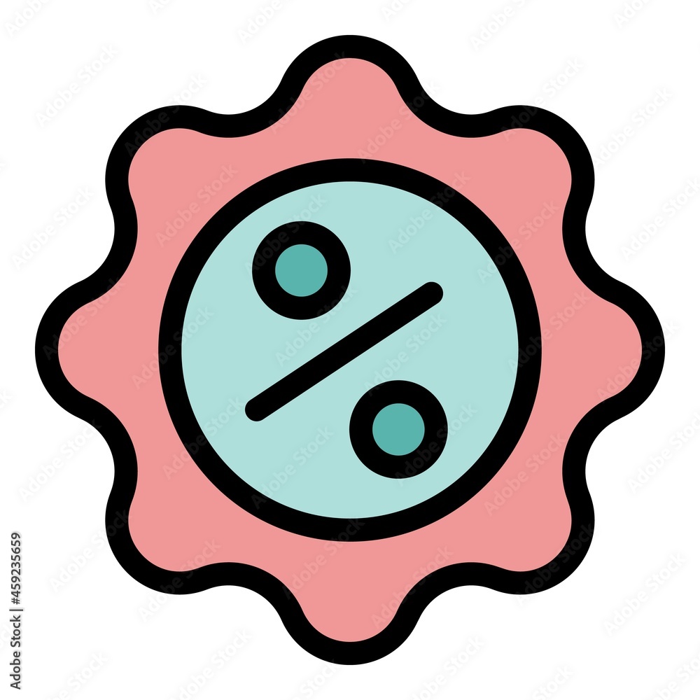 Sale free icon. Outline sale free vector icon color flat isolated Sale free icon. Outline sale free vector icon color flat isolated