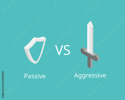 passive compare to aggressive to see the difference