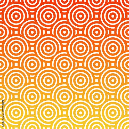 Overlapping Circles Pattern. Abstract Background. Ethnic pattern background. Seamless pattern.