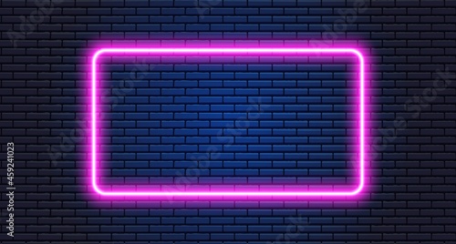 Neon frame for your design