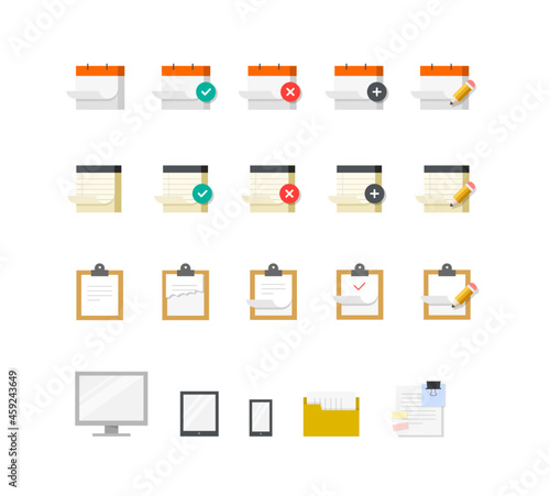 flat icons for web and mobile applications