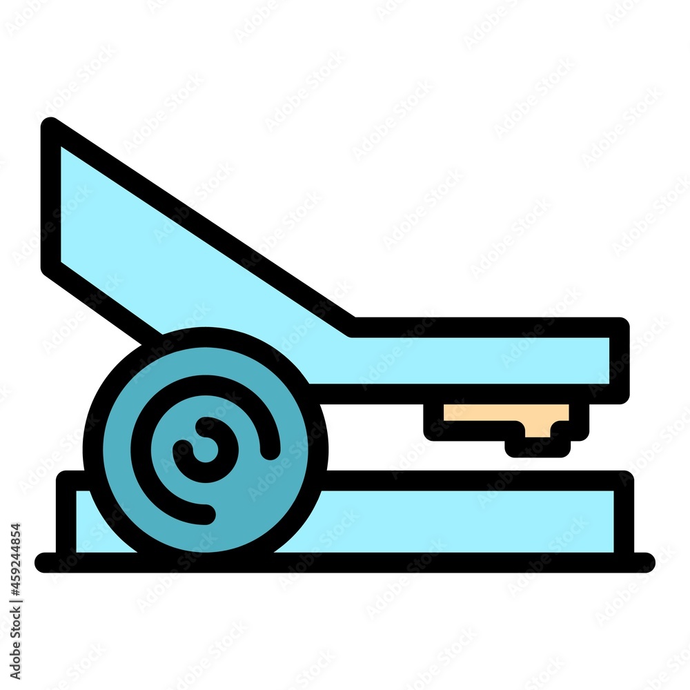 Powerful hole punch icon. Outline powerful hole punch vector icon color flat isolated Powerful hole punch icon. Outline powerful hole punch vector icon color flat isolated