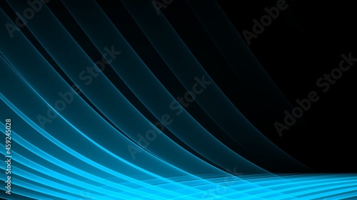 Hintergrund abstrakt 8K blau weiss hellblau dunkelblau Wellen Linien Kurven Verlauf