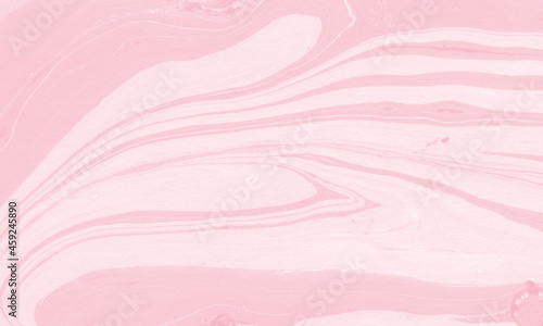 Liquid marble painting background design with blush pink color