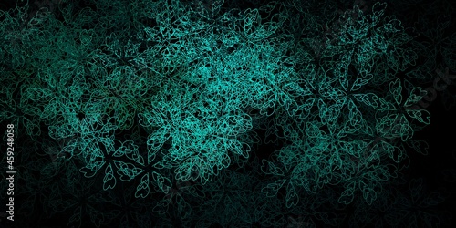 Dark blue, red vector pattern with curved lines.