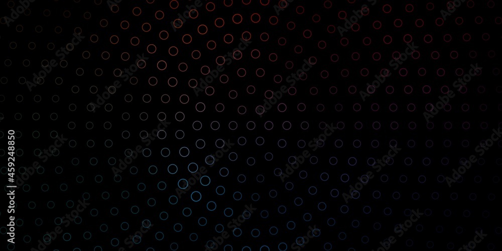 Dark Blue, Red vector backdrop with circles. Dark Blue, Red vector backdrop with circles.