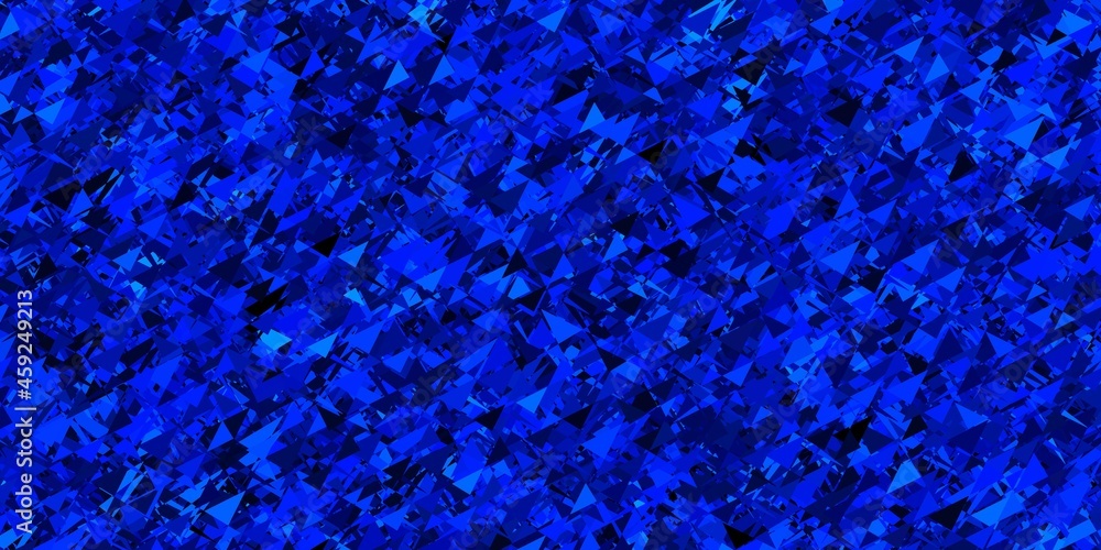 Dark blue vector pattern with polygonal shapes. Dark blue vector pattern with polygonal shapes.