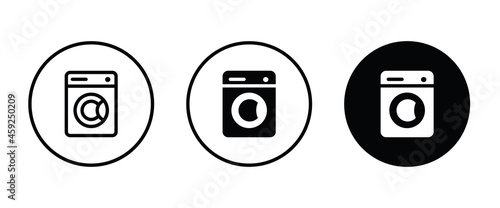 washing machine icon. electric appliances icon button, vector, sign, symbol, logo, illustration, editable stroke, flat design style isolated on white