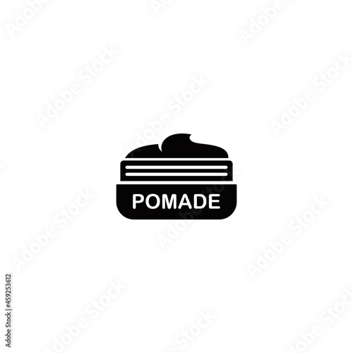 Barber pomade simple flat icon vector