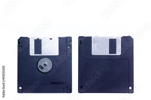 Floppy disk on white background