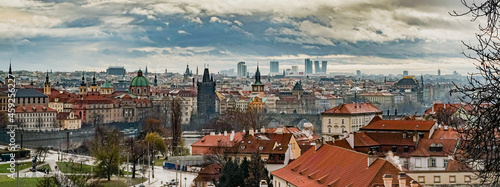 高台から見たプラハの市街地