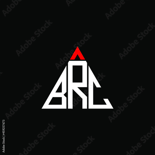 BRC letter logo creative design. BRC unique design
