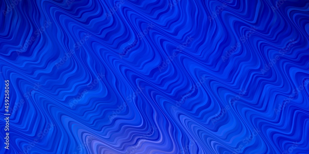 Fototapeta premium Dark Pink, Blue vector background with bent lines. Colorful geometric sample with gradient curves. Design for your business promotion.