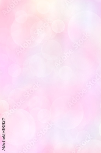 ピンク色のぼかしが綺麗な水彩画背景イラスト