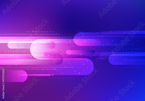 Abstract technology digital business template rounded lines