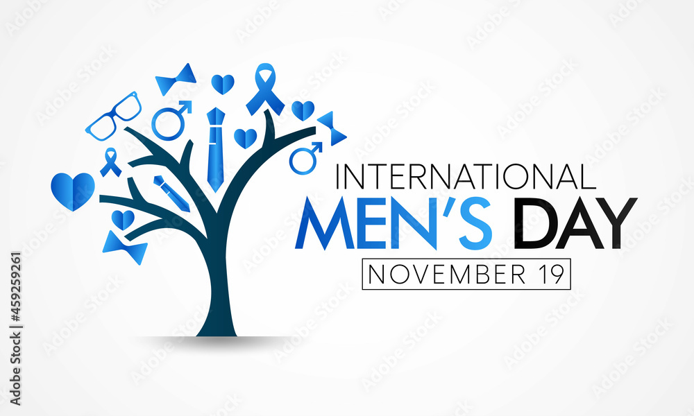 Obraz premium International Men's day (IMD) is observed every year on November 19, to recognize and celebrate the cultural, political, and socioeconomic achievements of men. Vector illustration