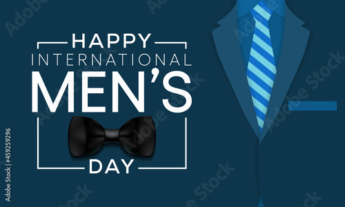 International Men's day (IMD) is observed every year on November 19, to recognize and celebrate the cultural, political, and socioeconomic achievements of men. Vector illustration