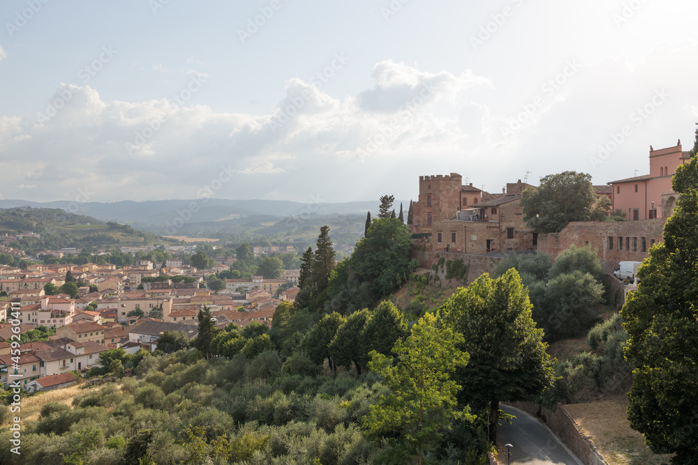 Italian Town on Hill View