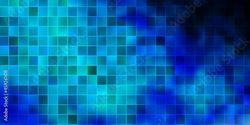 Dark BLUE vector background with rectangles.