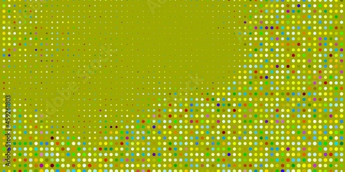 Light Multicolor vector pattern with circles.