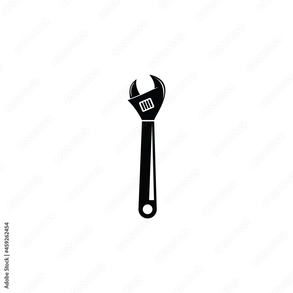 Wrench Icon, logo design template. Simple and clean flat design of wrench vector template.wrench logo for business. Wrench Icon, logo design template. Simple and clean flat design of wrench vector template.wrench logo for business.