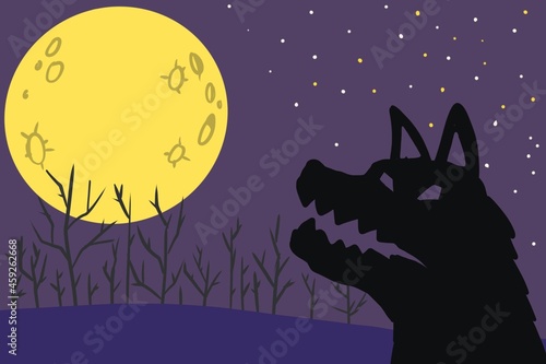 Halloween fullmoon wolf october 31 night creepy 