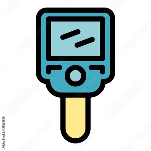 Electronic thermal imager icon. Outline electronic thermal imager vector icon color flat isolated