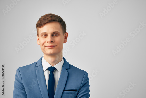 man with a jacket in a tie executive success cropped view