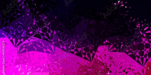 Light Purple, Pink vector backdrop with triangles, lines.