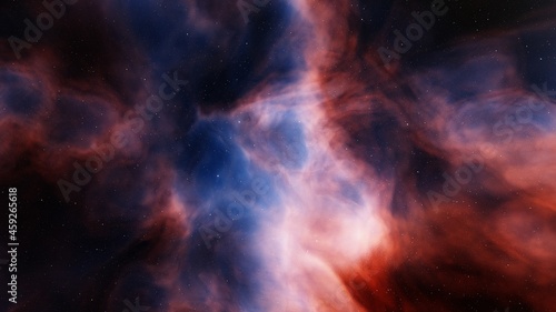 colorful nebula  science fiction wallpaper 3d illustration