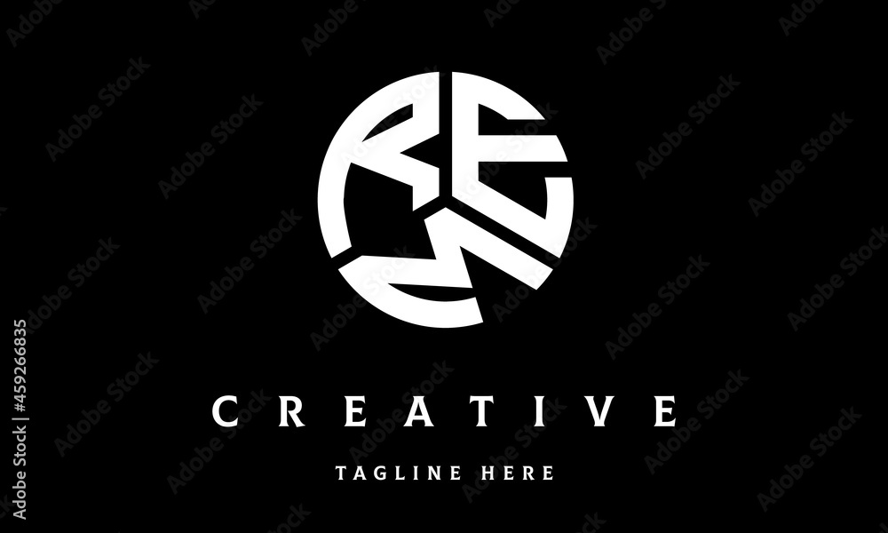 REM circle three letter logo REM circle three letter logo