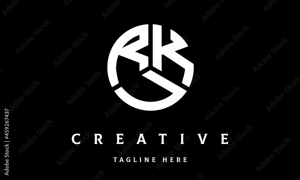 RKU circle three letter logo RKU circle three letter logo
