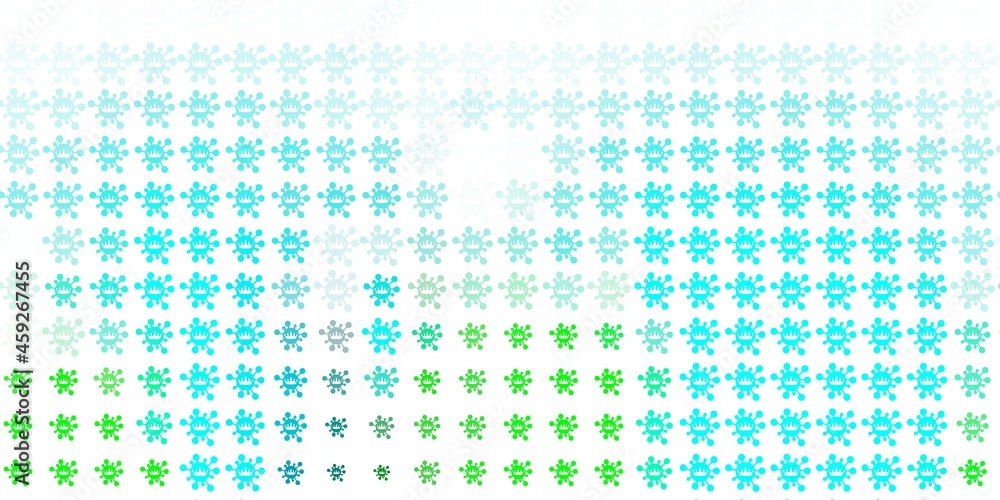 Light Blue, Green vector texture with disease symbols. Light Blue, Green vector texture with disease symbols.