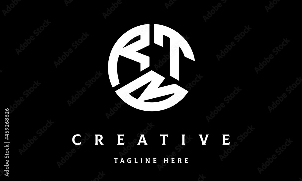 Obraz premium RTB circle three letter logo