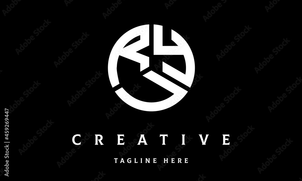 RYU circle three letter logo RYU circle three letter logo