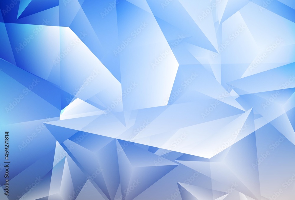 Light Blue, Yellow vector template with crystals, triangles. Light Blue, Yellow vector template with crystals, triangles.