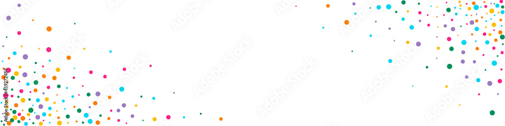 Color Dust Abstract Vector Panoramic Background.