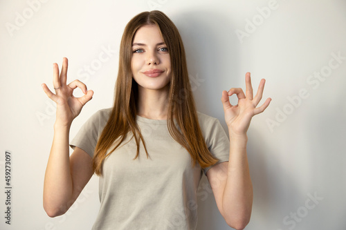 Photo beautiful woman with emotion