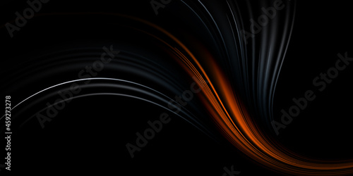  Dark Gray and orange speed abstract technology background 