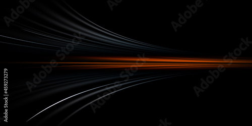 Dark Gray and orange speed abstract technology background 