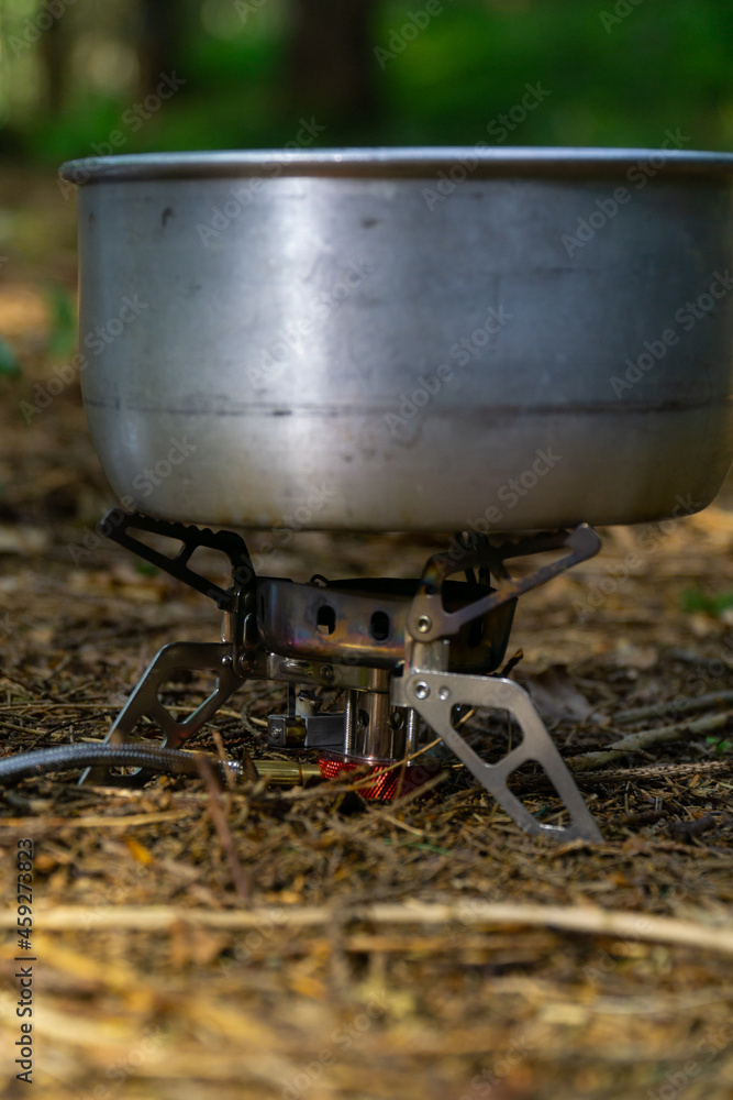 food preparation in the mountains, tourist cuisine food preparation in the mountains, tourist cuisine