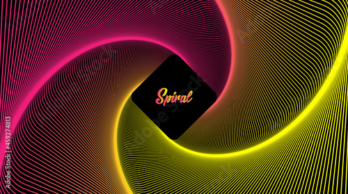 Hypnotic spiral. Swirl hypnotize spirals, vertigo geometric illusion and rotating stripes round pattern vector illustration