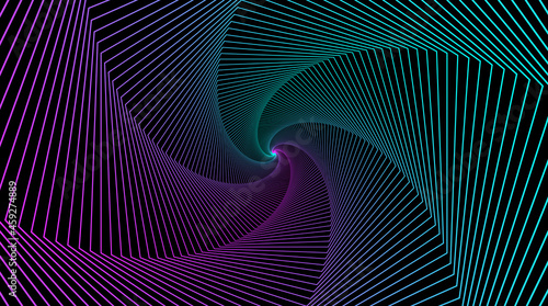 Hypnotic spiral. Swirl hypnotize spirals, vertigo geometric illusion and rotating stripes round pattern vector illustration
