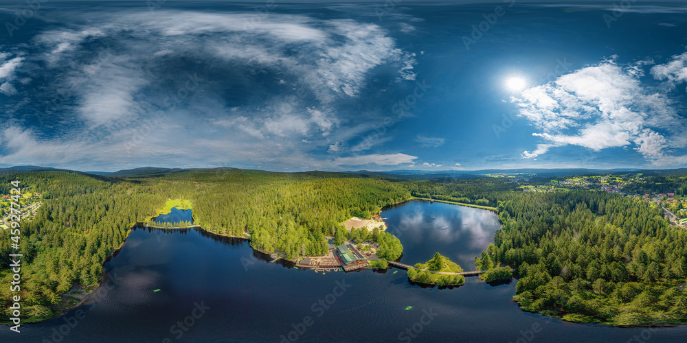 lake Fichtelsee Airpano 360° x 180° vr lake Fichtelsee Airpano 360° x 180° vr
