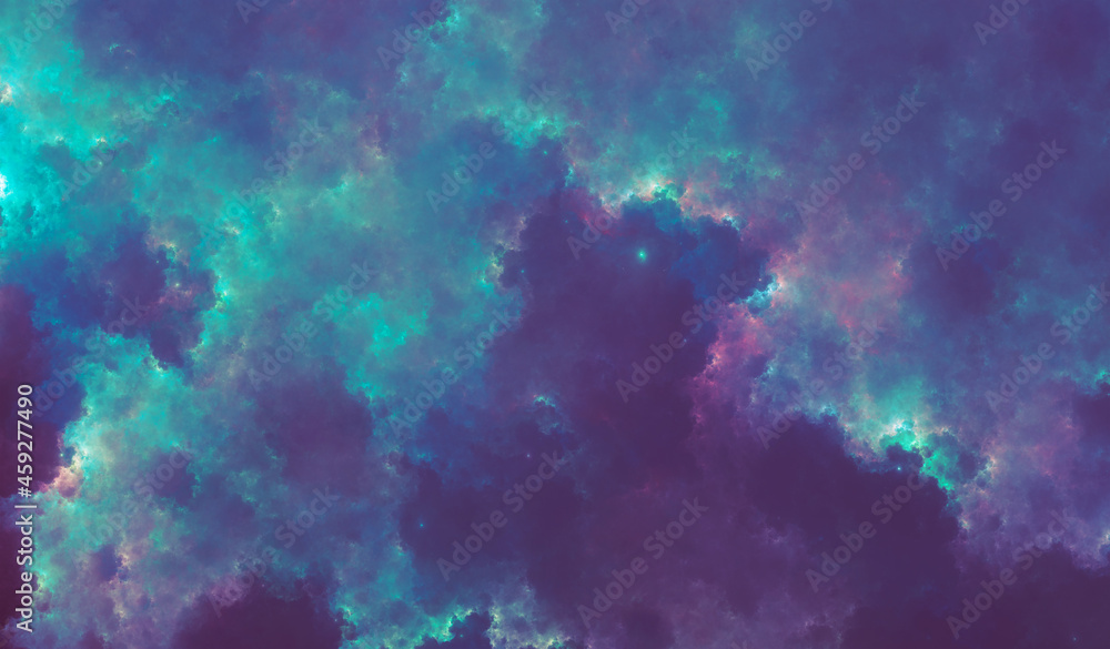 Sci Fi Nebula #39 - High Resolution 13k - Colorful and intense